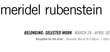 Meridel Rubenstein: Belonging: Selected Works